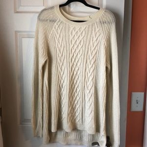Faded Glory white and gold sweater
